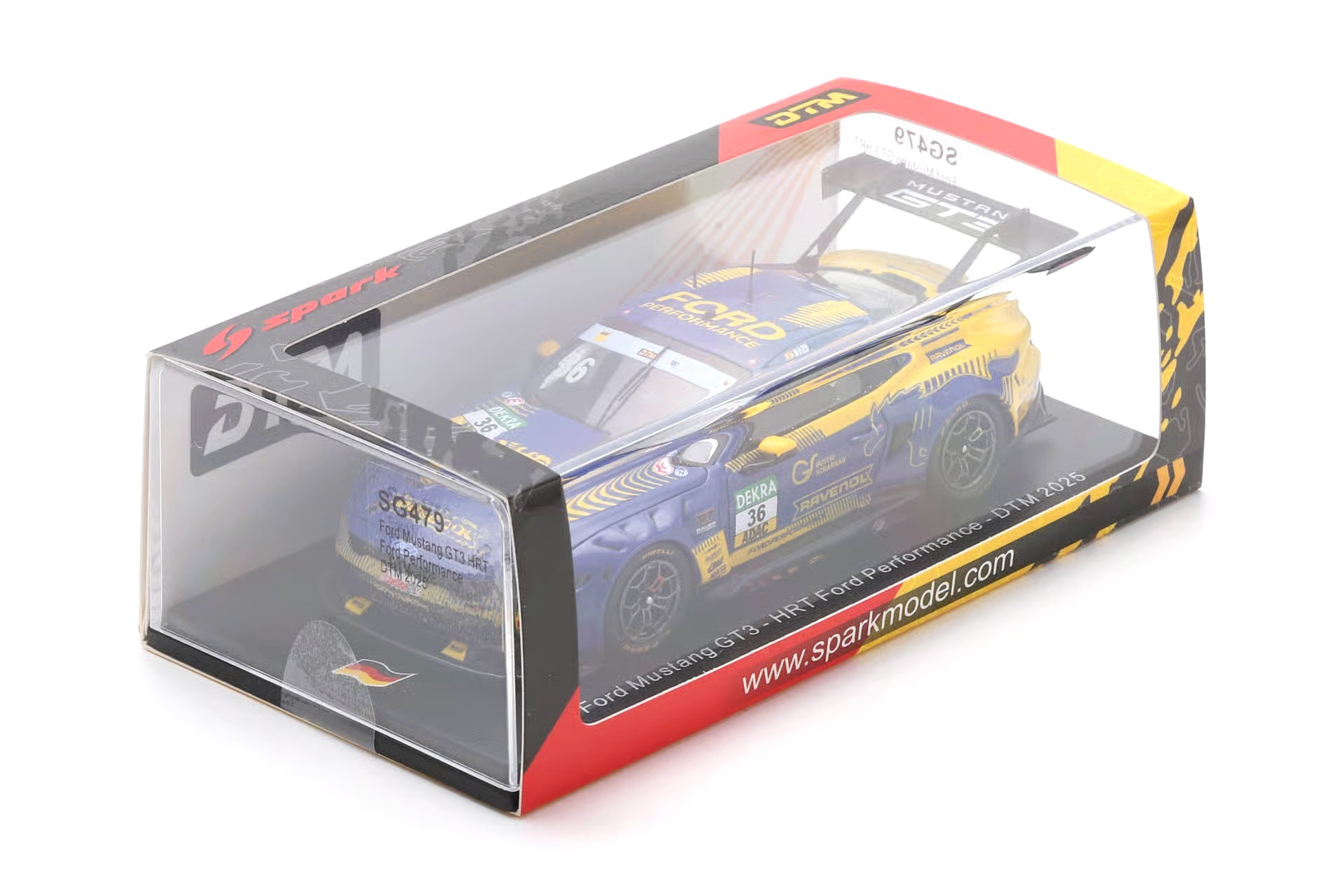 Ford Mustang GT3 HRT Ford Performance #36 A.Maini DTM 2025 1:43 Spark