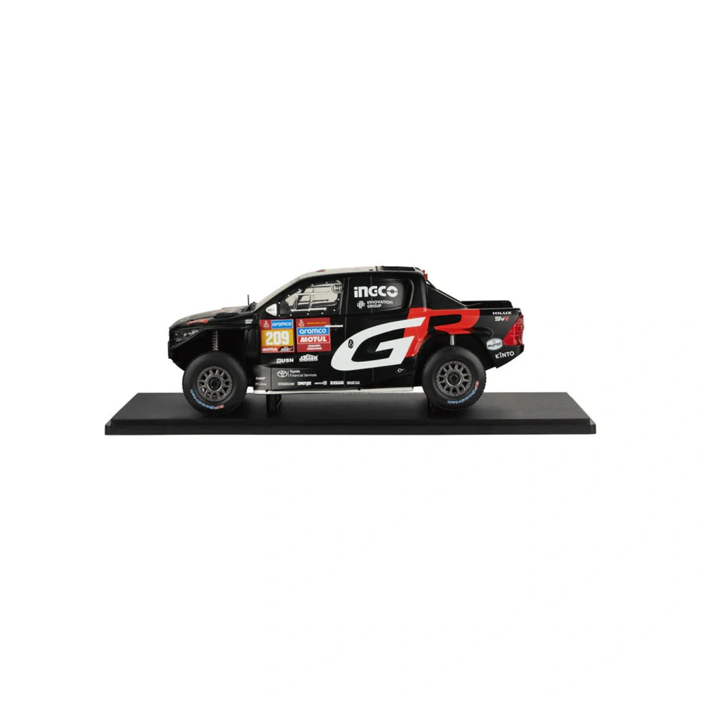 Toyota GR DKR Hilux Evo Toyota Gazoo Racing #209 Villiers/Murphy 7th Rallye Dakar 2024 1:18 Ixo Models