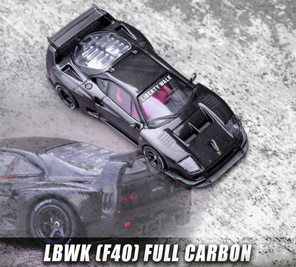 LBWK F40 Full Carbon Fiber 1:64 Inno Models