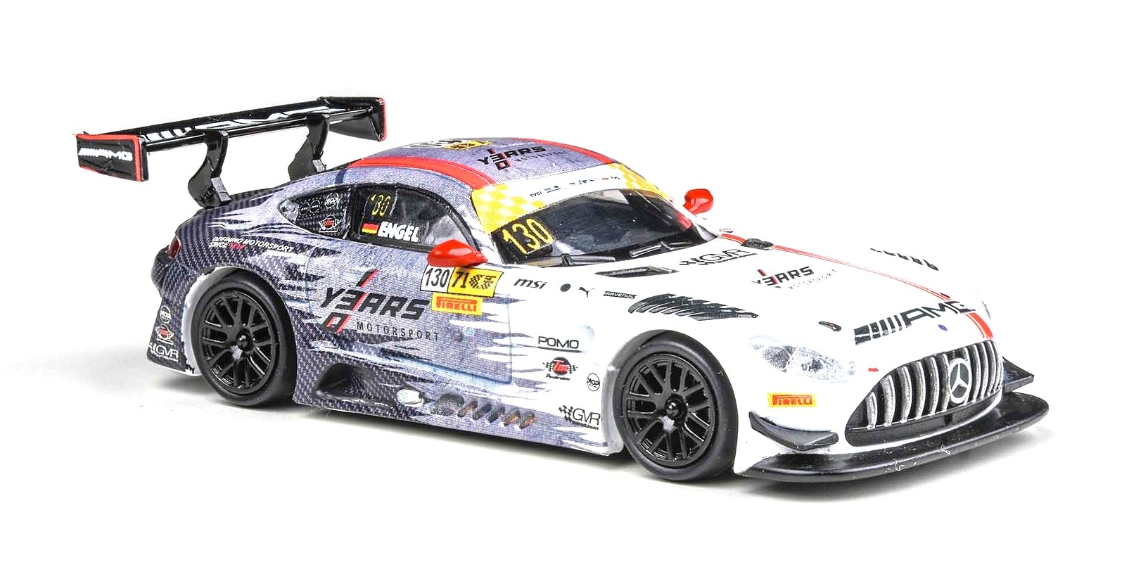Mercedes-Benz AMG GT3 EVO 6.2L V8 Team GMR #130 M.Engel Winner FIA GT World Cup Macau 2024 1:64 Para64