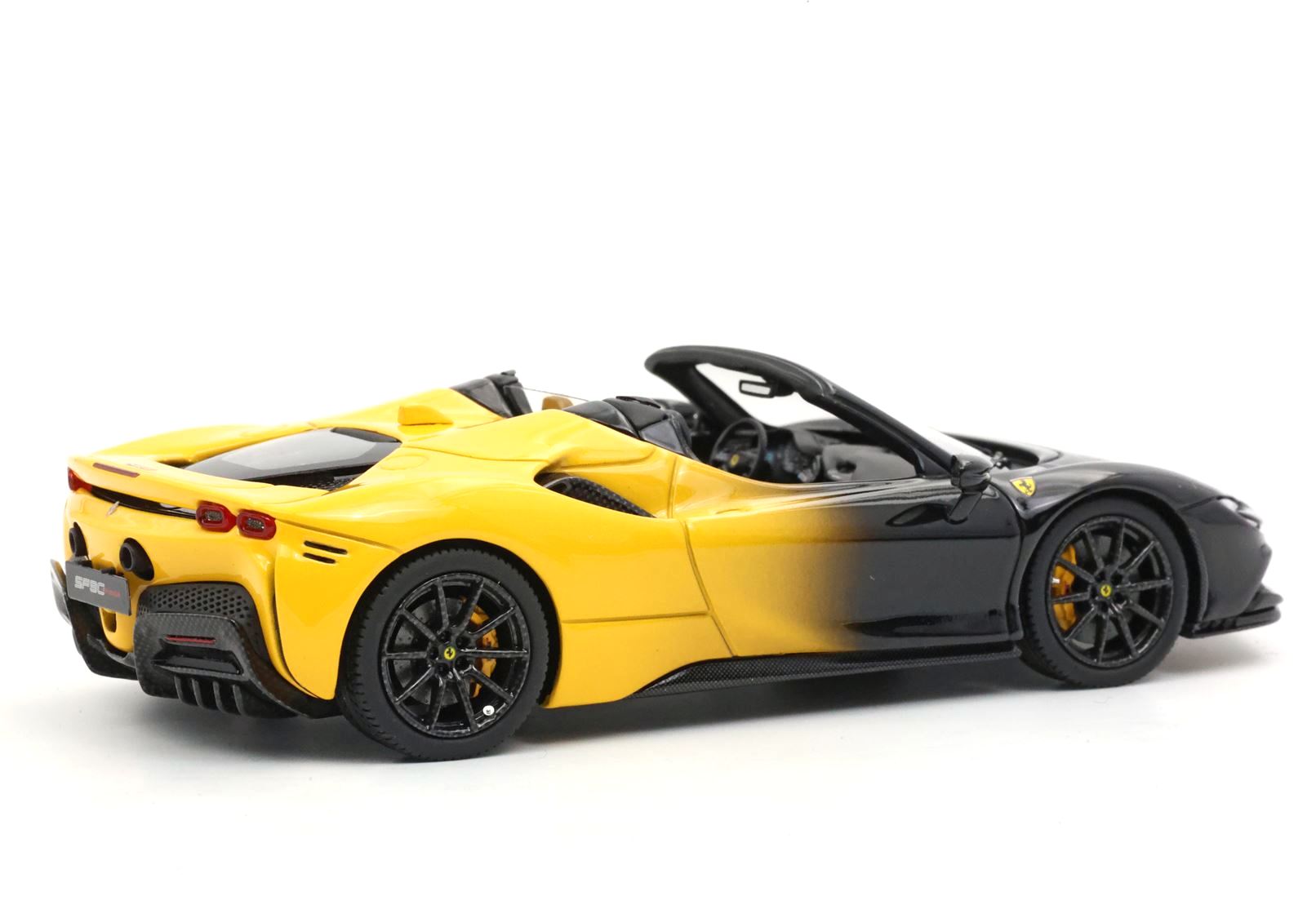 Ferrari SF90 Spider Yellow Black bicolor 1:43 B.B.R.