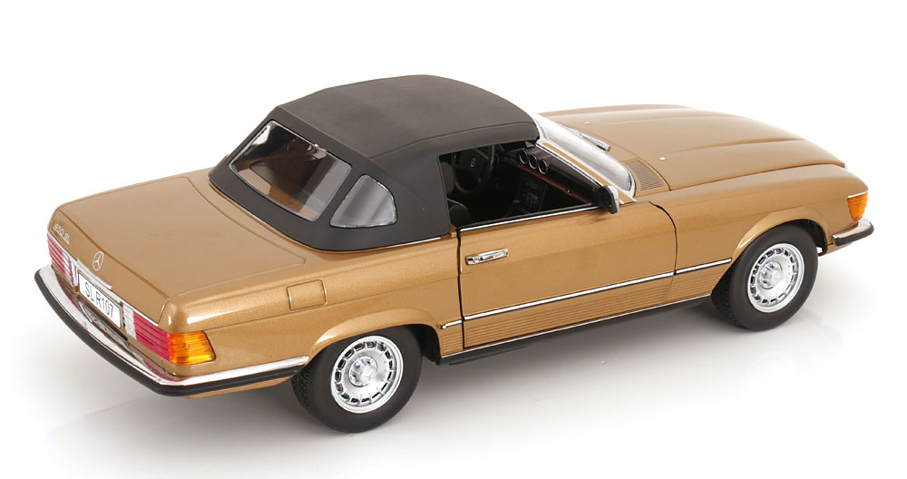 Mercedes-Benz 450SL R107 Europe 1985 gold metallic 1:12 KK Scale