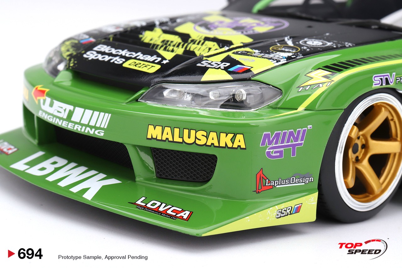 Nissan Silvia S15 LB-Super Silhouette #555 V2 Formula Drift Japan 2024 1:18 TopSpeed Models
