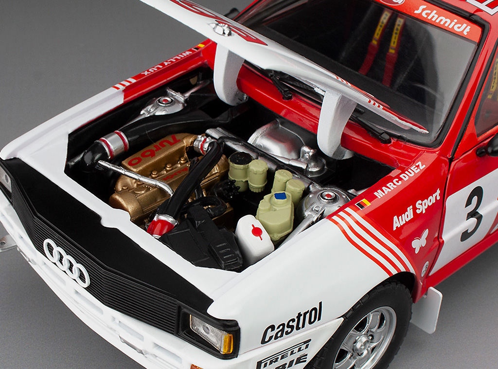 Audi Quattro A1 #3 M.Duez/W.Lux Winner Lotto Haspengouw Rally 1983 1:18 Sun Star