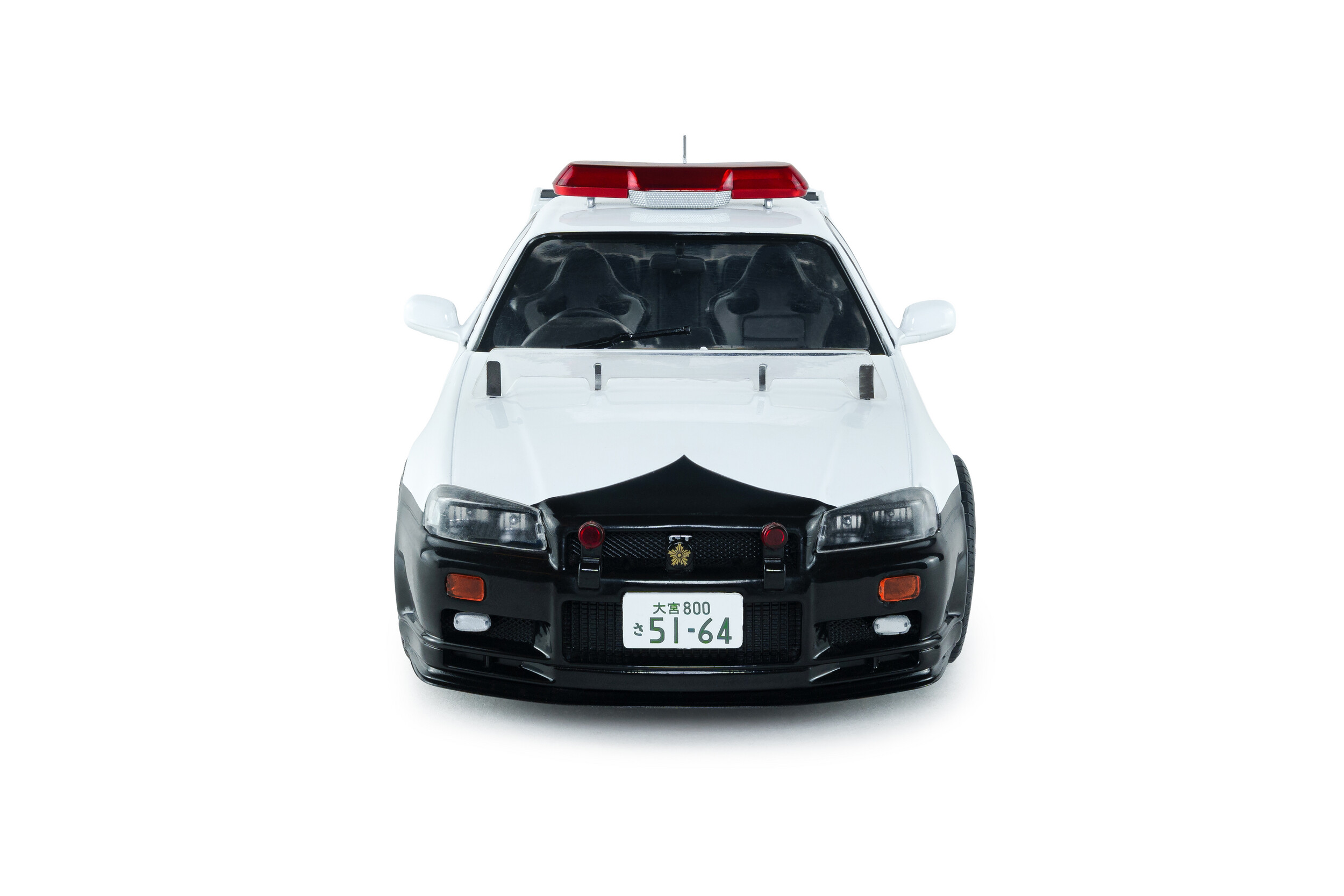 Nissan Skyline GT-R Japanese Police 1999 white 1:18 Solido