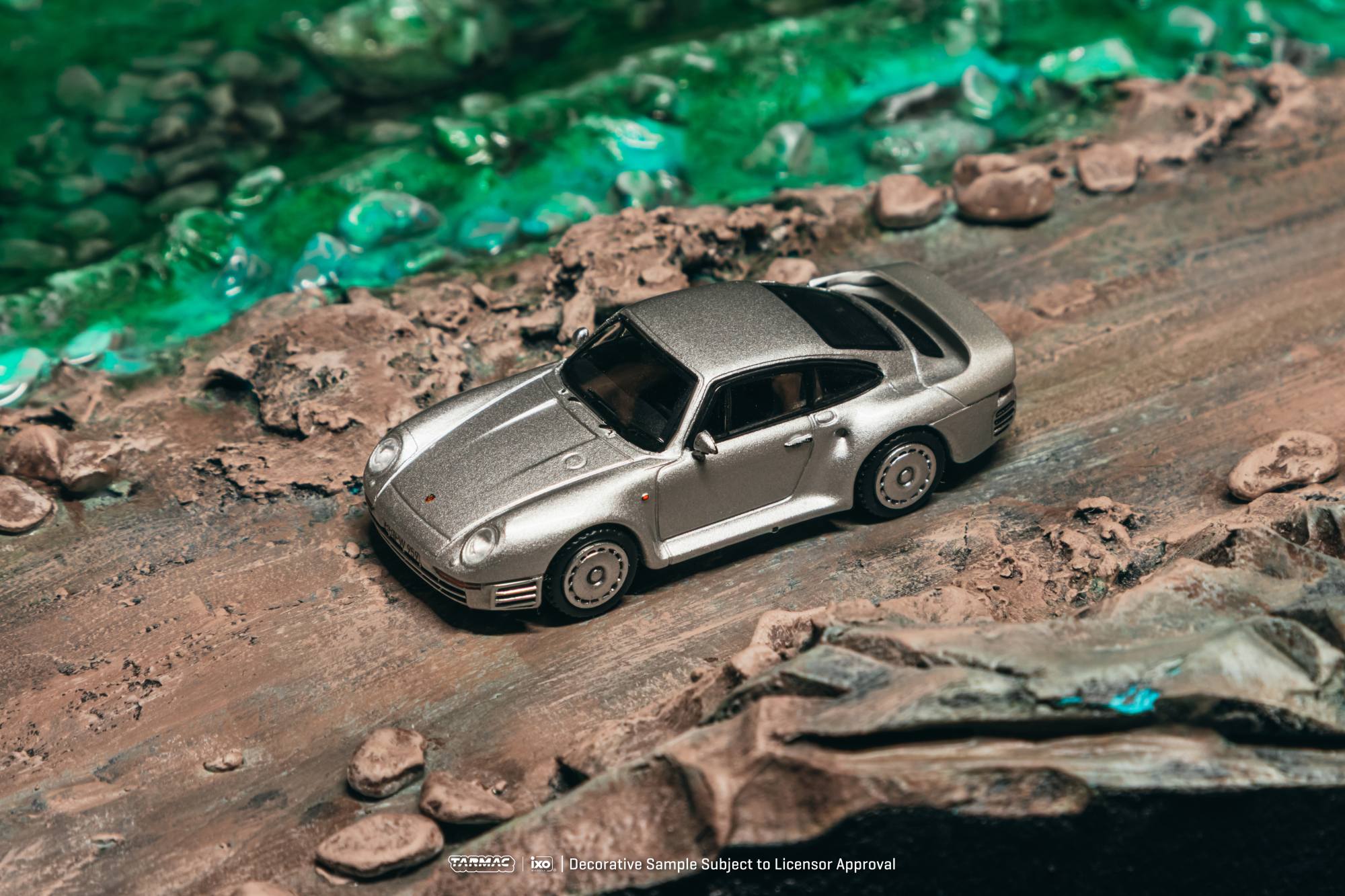 Porsche 959 1989 silver 1:64 Tarmac
