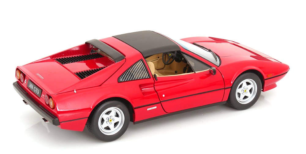 Ferrari 308 GTS Quattrovalvole European Version 1982 red 1:12 KK Scale