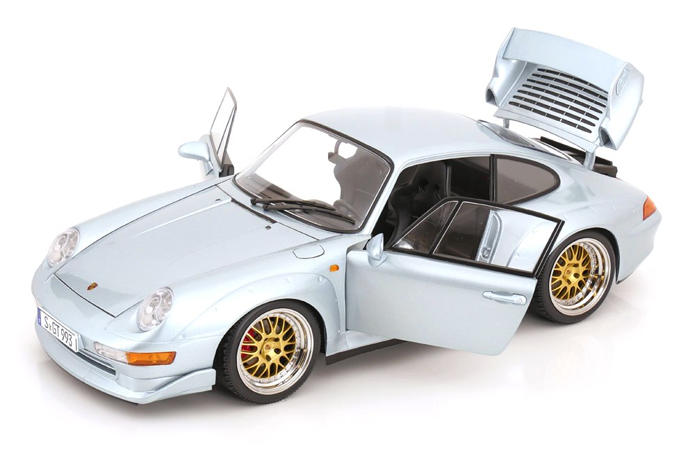 Porsche 911 993 GT2 1996 BBS Rims silver 1:12 KK Scale