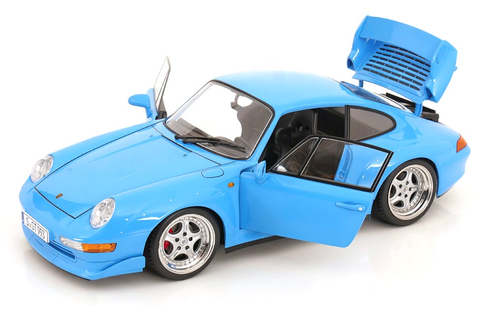 Porsche 911 993 GT2 1996 Speedline Rims light blue 1:12 KK Scale