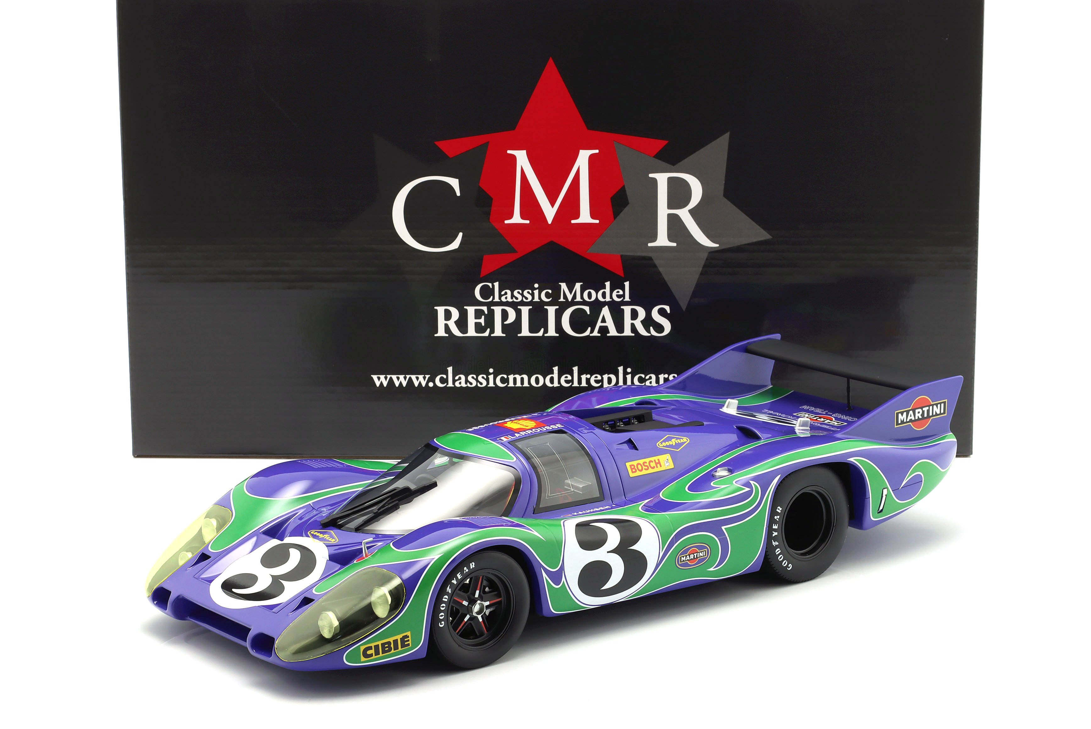 Porsche 917LH Hippie #3 Larrousse/Kauhsen 24H Le Mans 1970 1:12 CMR