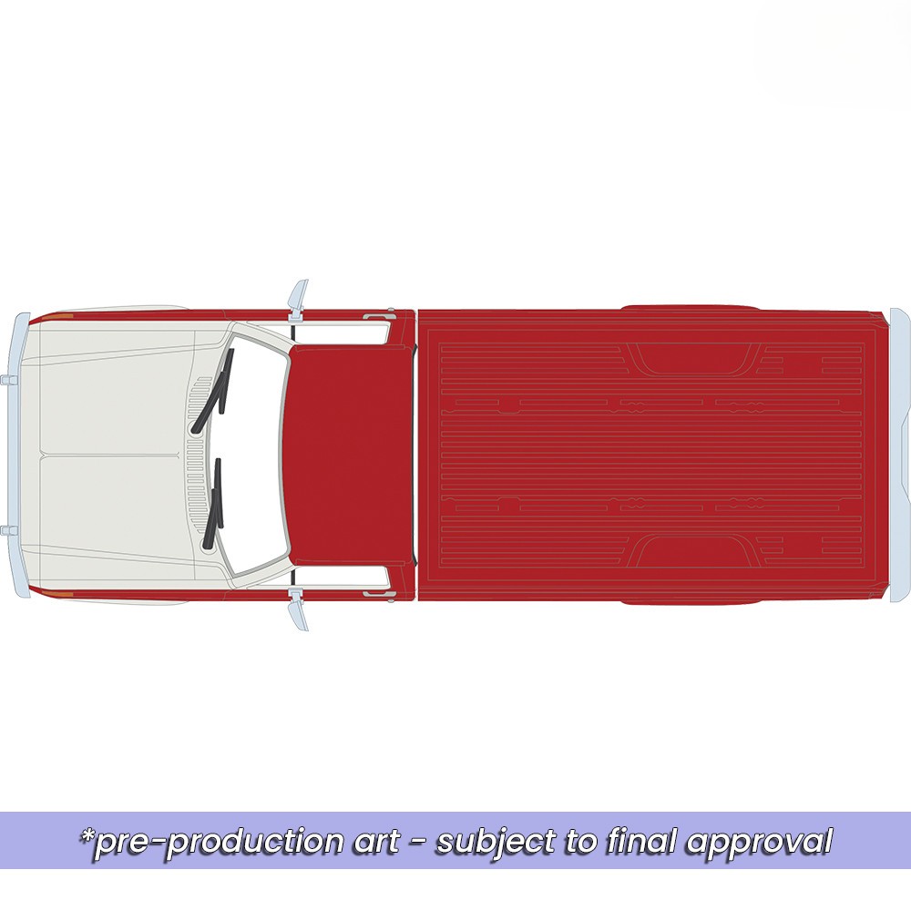 Ford F-250 XLT Lariat Long Bed Styleside 4x4 1984 Victoria Tu-Tone bright canyon red/wimbledon white 1:64 Ixo America