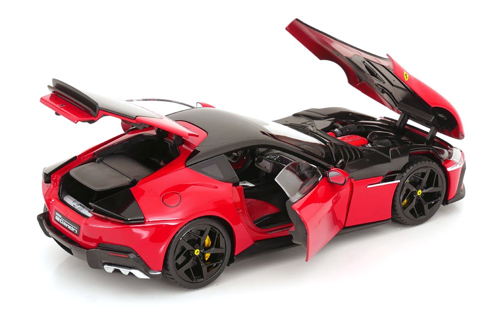 Ferrari 12Cilindri 2024 rosso corsa with Showcase 1:18 Polistil