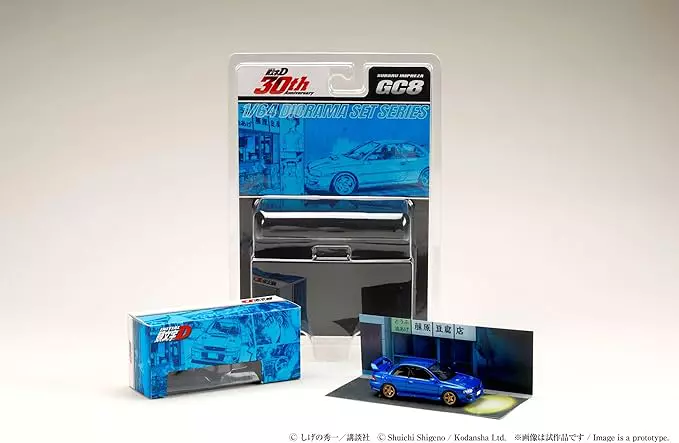 Subaru Impreza blue 1:64 Hobby Japan