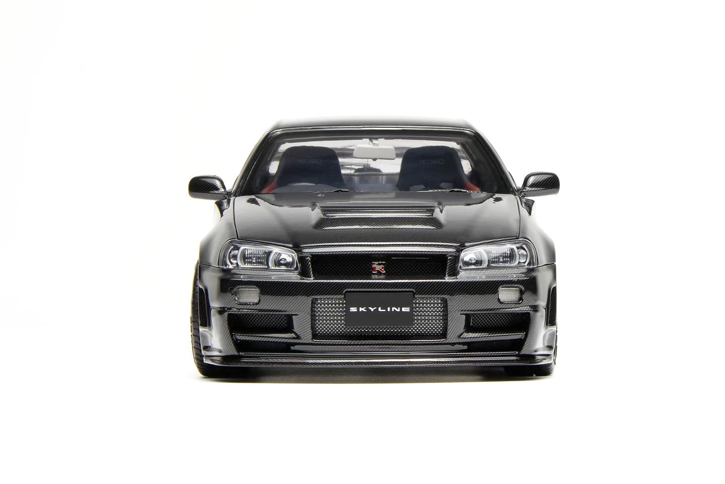 Nissan Skyline GT-R R34 Coupe Customized Version 1999 full carbon fibre version 1:18 Motorhelix