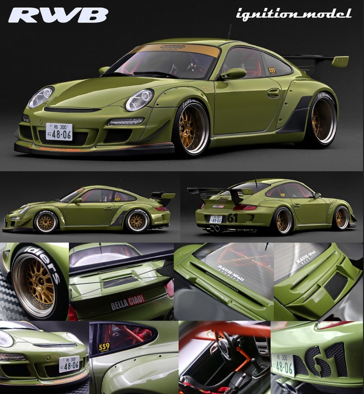 RWB 997 green 1:18 Ignition Model