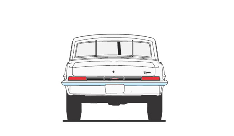 Pontiac Tempest Super Duty *The Tempest* 1963 white/blue 1:18 Acme Diecast