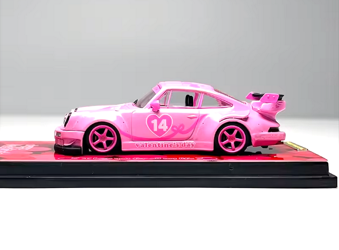 Porsche RWB 930 GT High Wing *Valentine's Day Edition* pink 1:64 My Model Collect