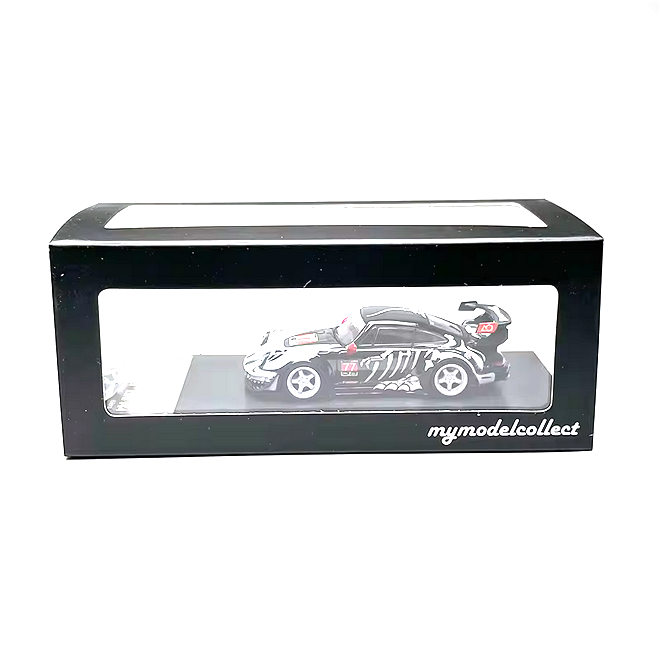 Porsche RWB 964 High Wing White Bone Dragon Livery With Figure black/white/red 1:64 My Model Collect