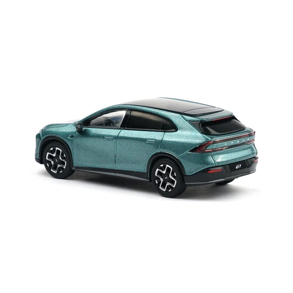 Xpeng G7 metallic teal green 1:64 XCartoys