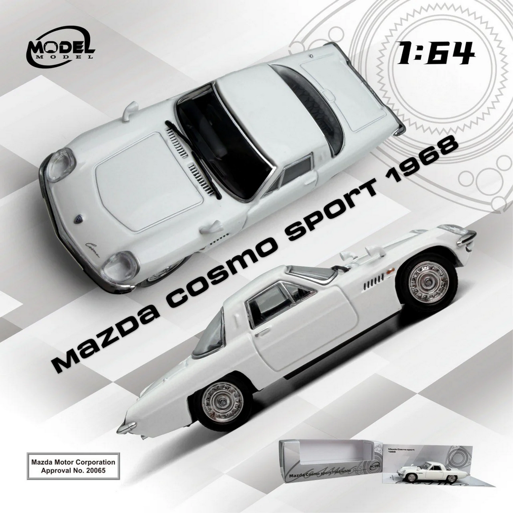 Mazda Cosmo Sport 1968 white 1:64 ModelModel