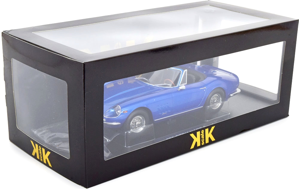 Ferrari 275 GTB/4 NART Spider 1967 blue metallic 1:18 KK Scale