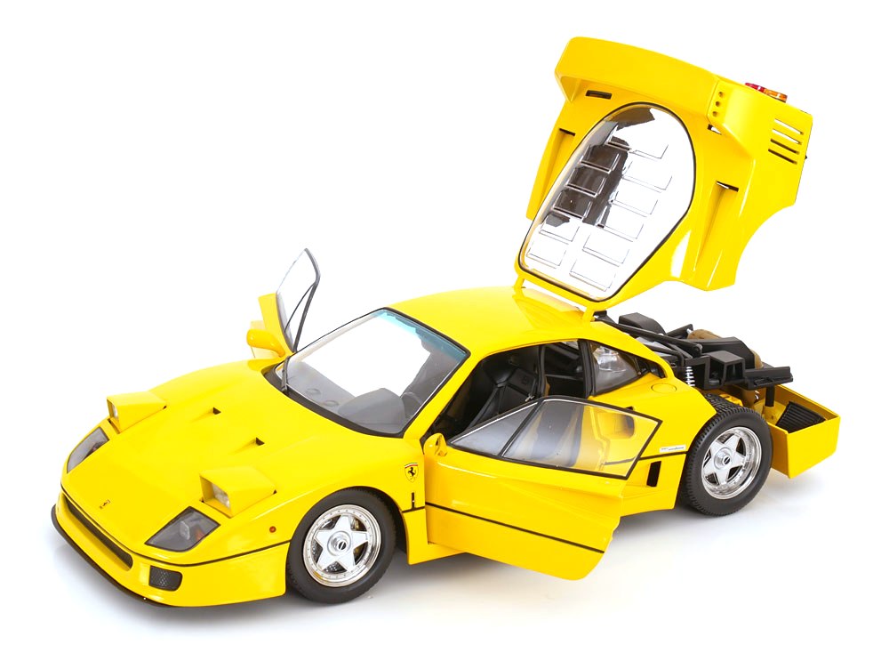 Ferrari F40 1987 yellow 1:12 KK Scale