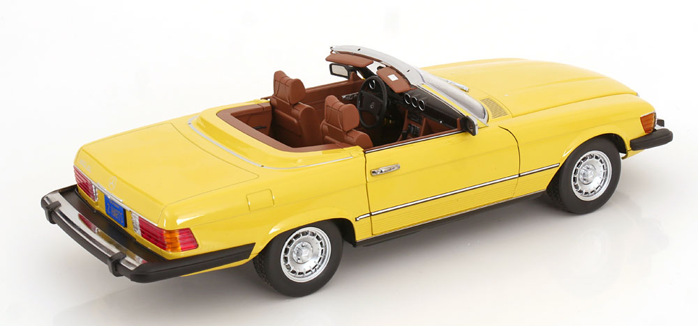 Mercedes-Benz 450SL R107 USA 1979 yellow 1:12 KK Scale