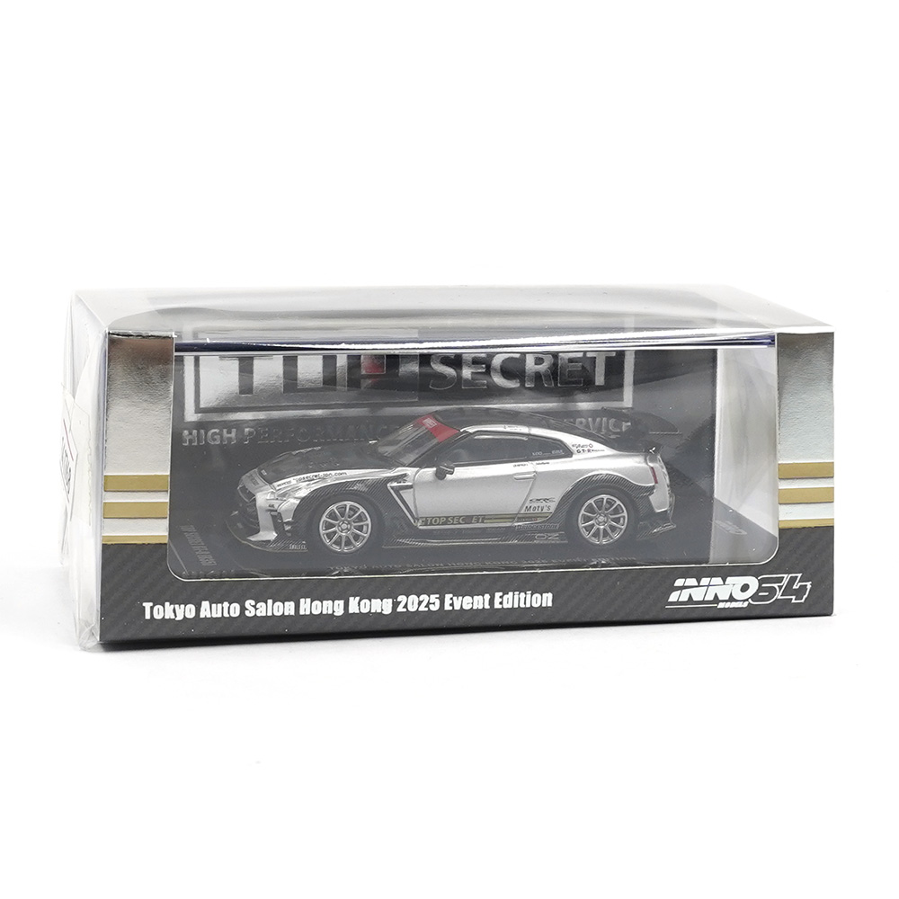 Nissan GT-R R35 Top Secret Tokyo Auto Salon Hong 2025 grey 1:64 Inno Models