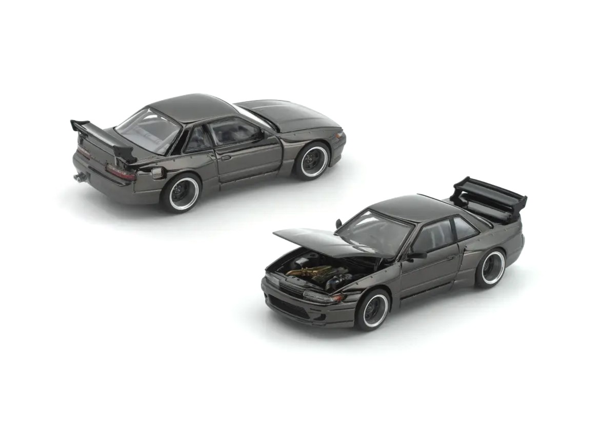 Nissan Pandem S13 *The Dark Chrome Series* dark chrome 1:64 Pop Race