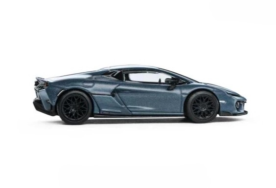 Lamborghini Temerario matte blue 1:64 Trends Hobby