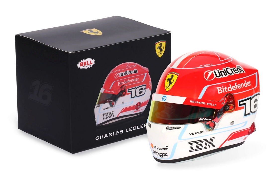 Helmet - Charles Leclerc Scuderia Ferrari 2026 1:2 Mini Helmet