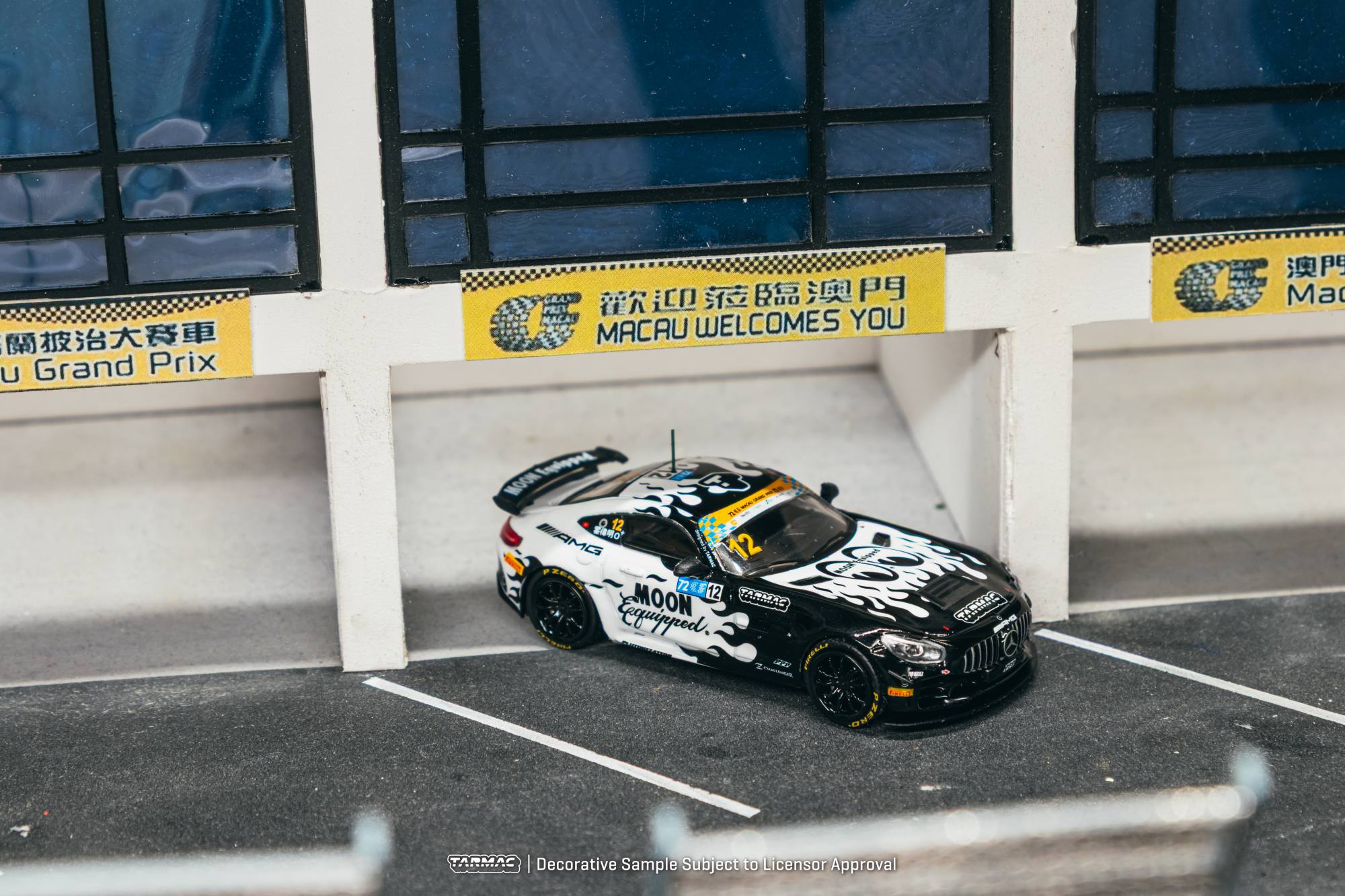 Mercedes-Benz AMG GT GT4 #12 Fok Wai Ming GreaterBay Area GT Cup Macau 2025 1:64 Tarmac