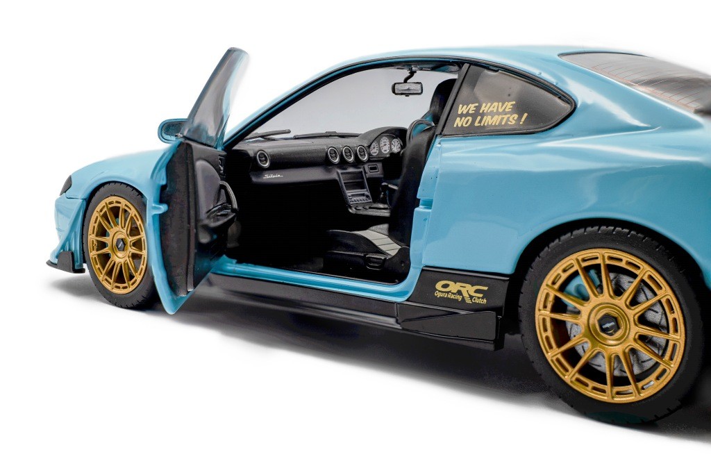 Nissan Silvia S15 Spec-R Aero Solido Works 1999 baby blue 1:18 Solido