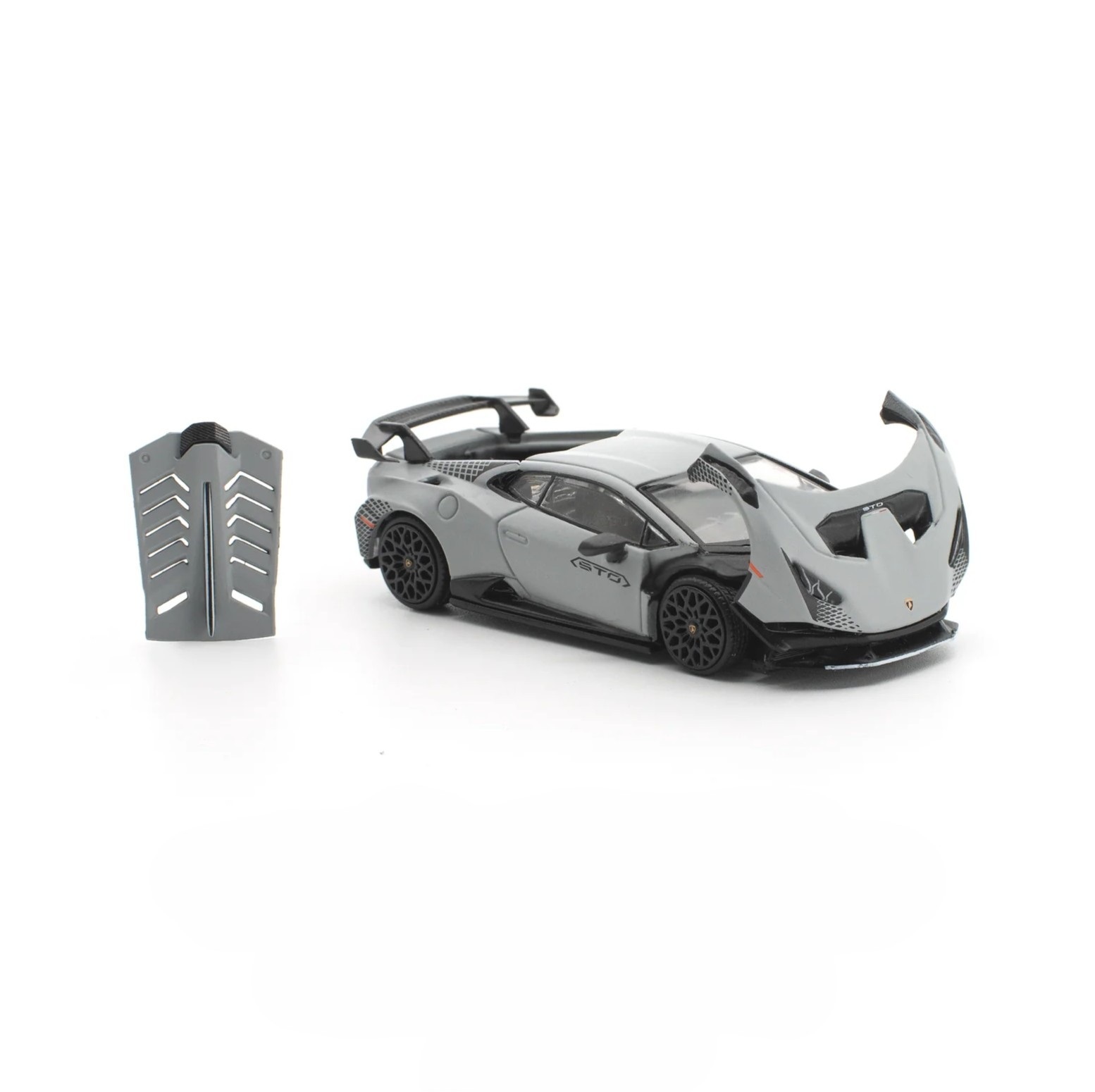 Lamborghini Huracan STO grigio acheso 1:64 Pop Race Limited