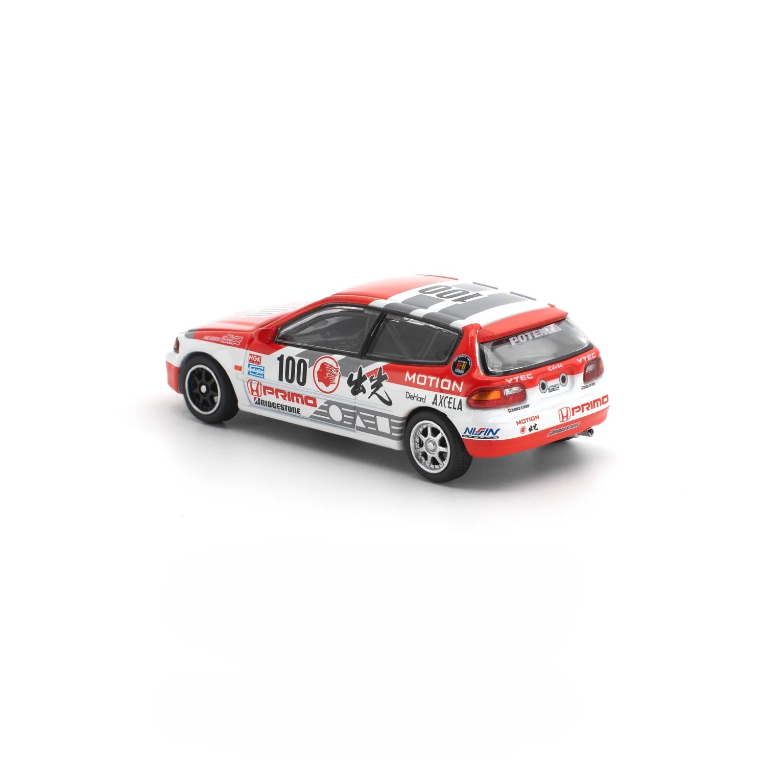Honda Civic (EG6) Idemitsu Motion Infinite white/red 1:64 Pop Race Limited