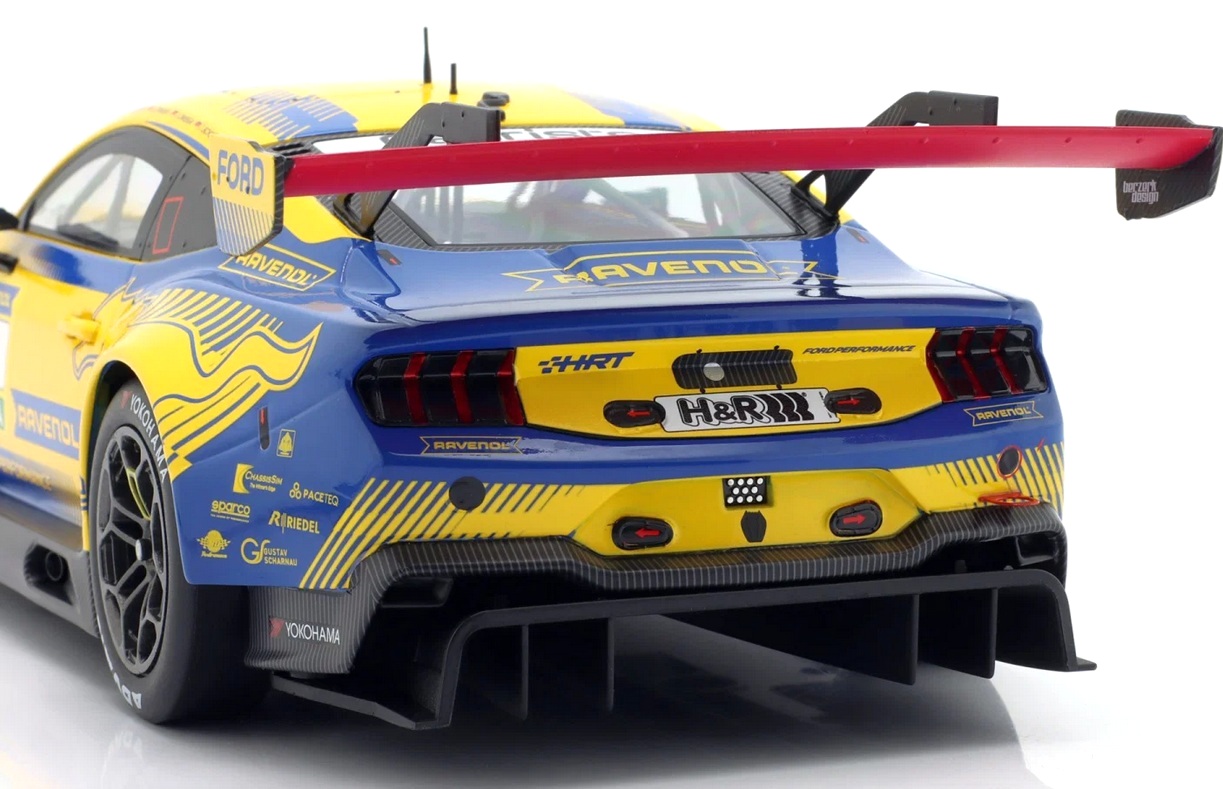 Ford Mustang GT3 HRT Ford Performance #65 Fetzer/Schumacher/S.Owega/J.Owega 4th 24H Nürburgring 2025 1:18 Ixo Models