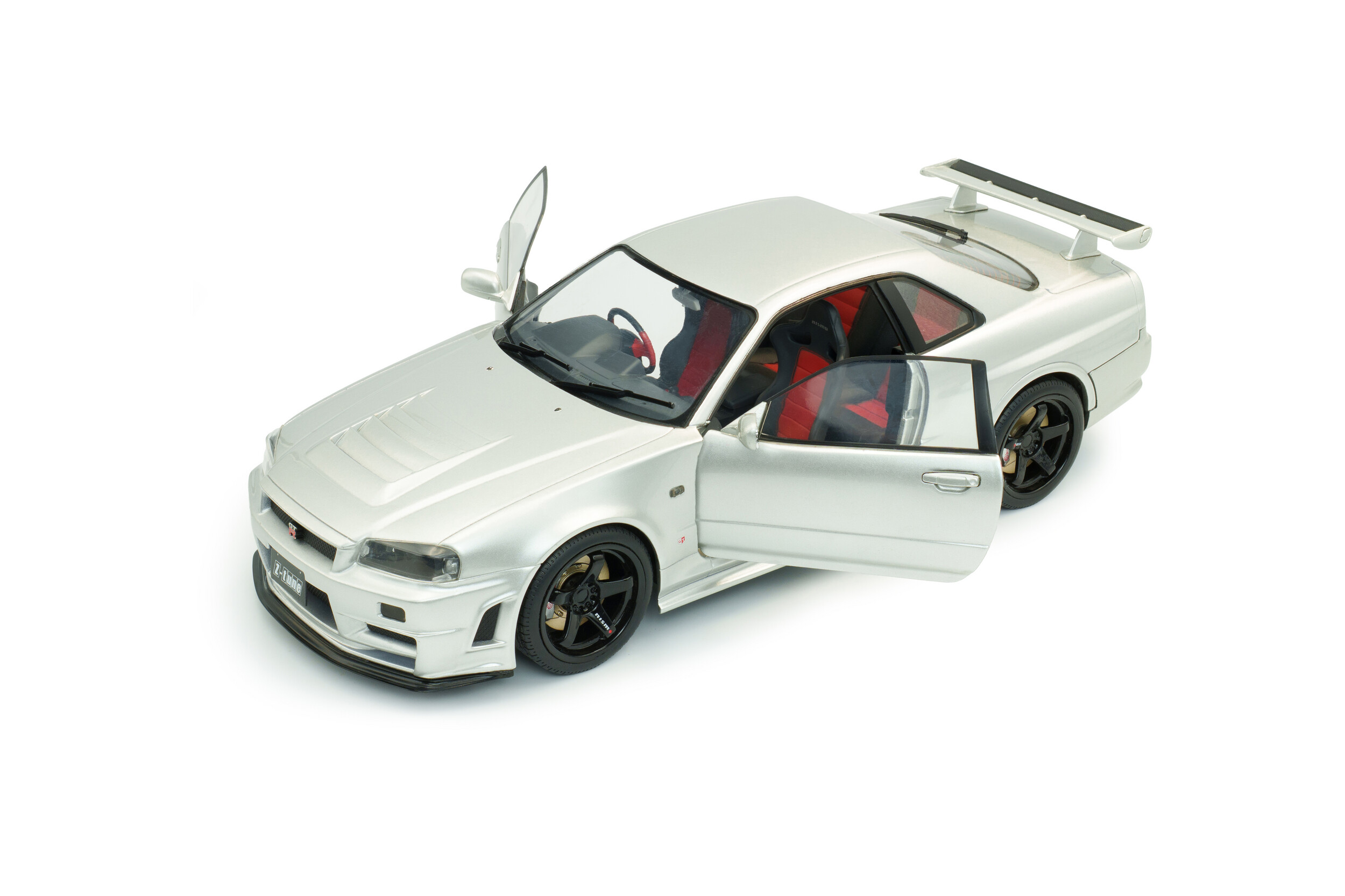 Nissan Skyline R34 GT-R Z Tune 1999 silver 1:18 Solido