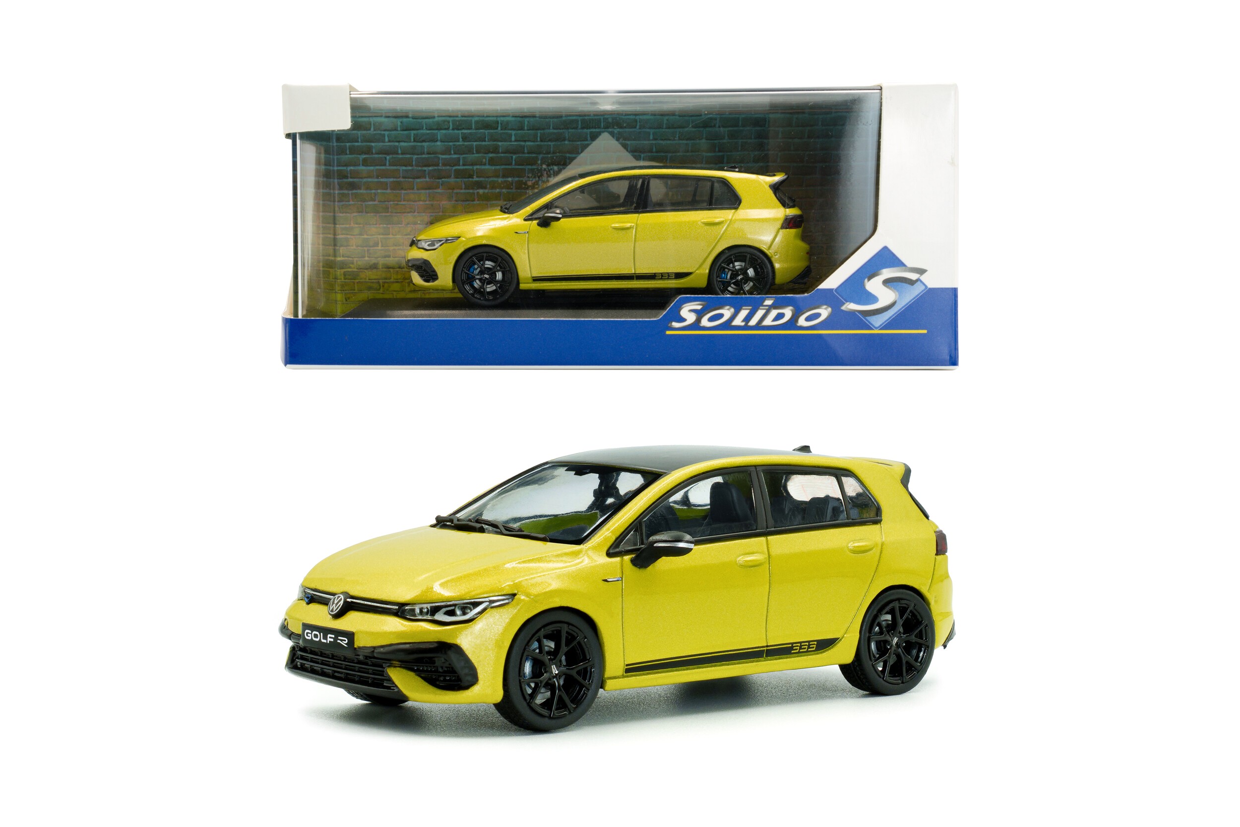 Volkswagen Golf R 333 Limited Edition 2023 lime yellow 1:43 Solido