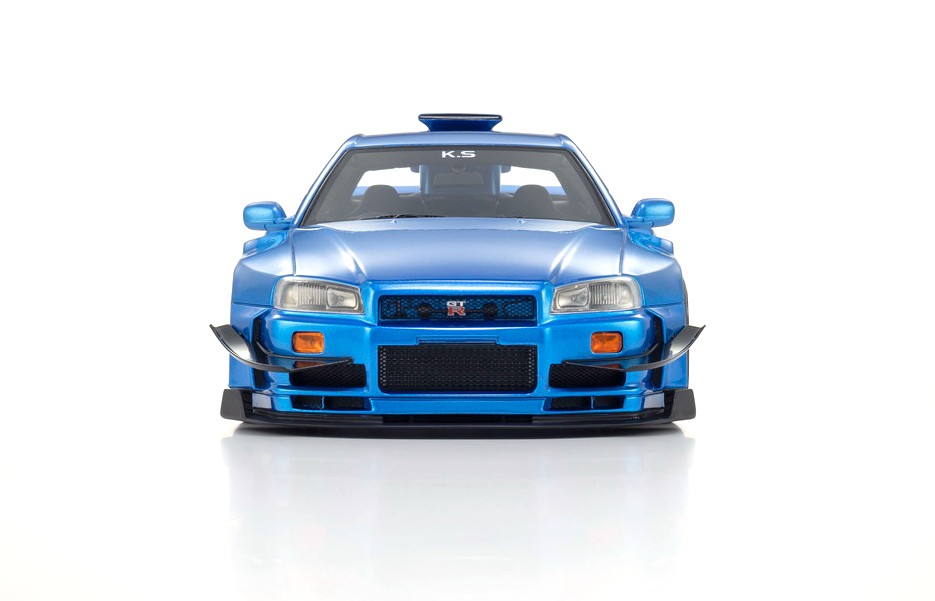 Nissan Skyline GT-R R34 Khyzyl Saleem 2007 blue 1:18 Kyosho
