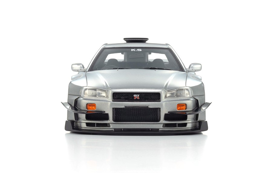 Nissan Skyline GT-R R34 Khyzyl Saleem 2007 grey 1:18 Kyosho