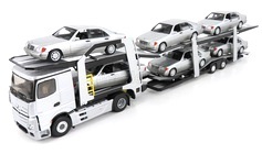 Mercedes-Benz Actross 5 1845 Truck Car Transporter 2020 grey metallic 1:43 Eligor