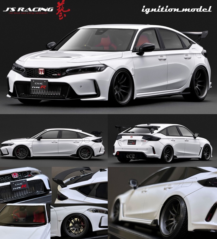 Honda Civic Type-R J'S Racing FL5 white 1:18 Ignition Model