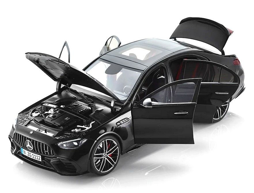 Mercedes-AMG C 63 S E Performance obsidian black 1:18 NZG