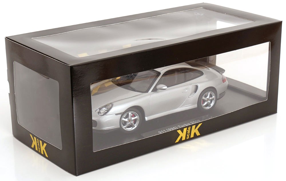 Porsche 911 996 Turbo 2000 silver 1:18 KK Scale