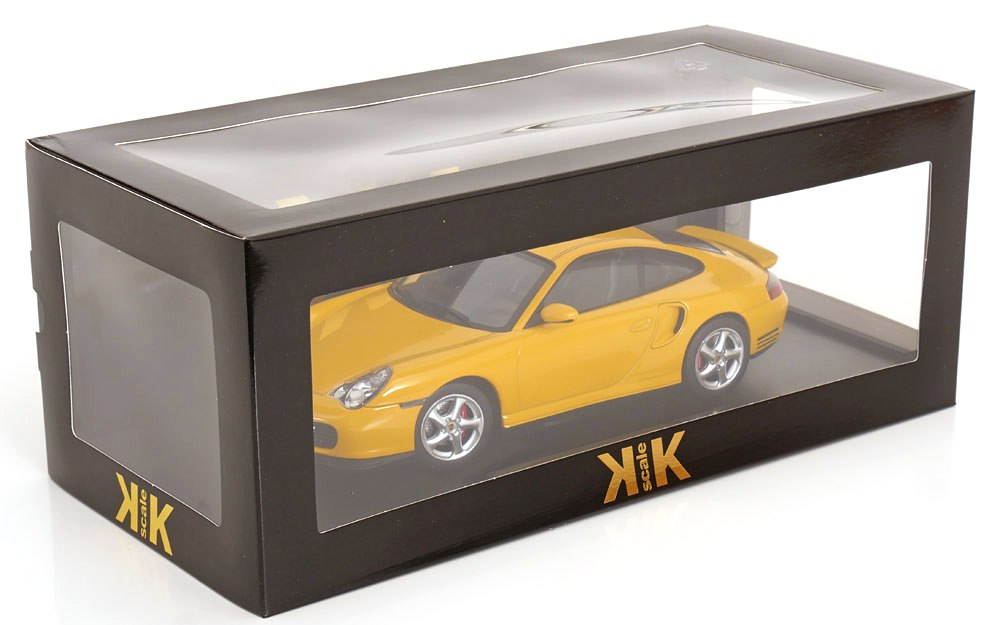 Porsche 911 996 Turbo 2000 yellow 1:18 KK Scale