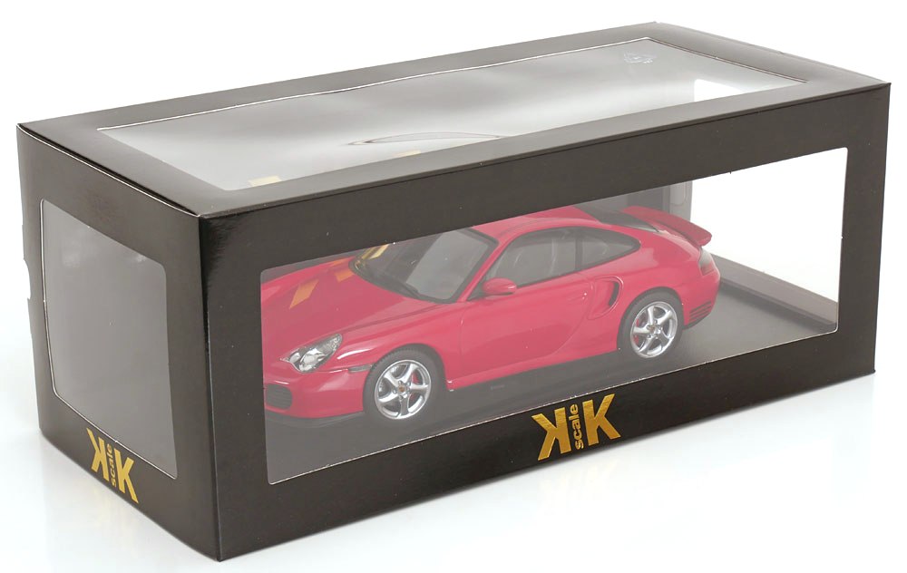 Porsche 911 996 Turbo 2000 red 1:18 KK Scale