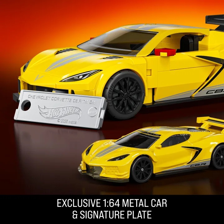 Chevrolet Corvette C8.R 2020 yellow 1:32 Hot Wheels Brick Shop