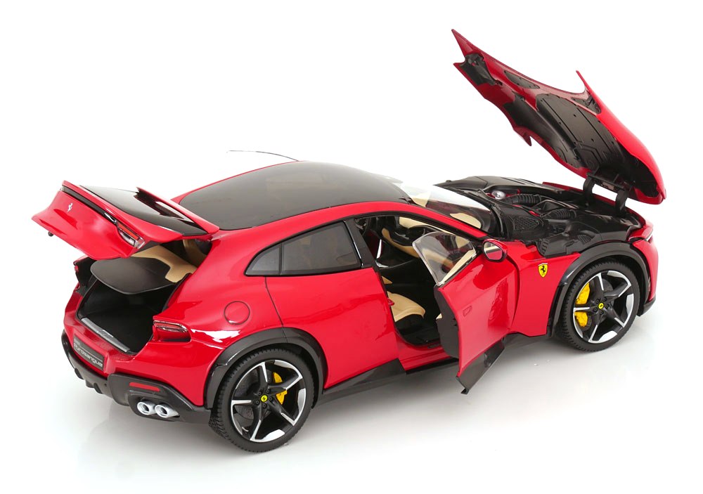Ferrari Purosangue 2022 rosso corsa 322/cream iterior 1:18 Polistil
