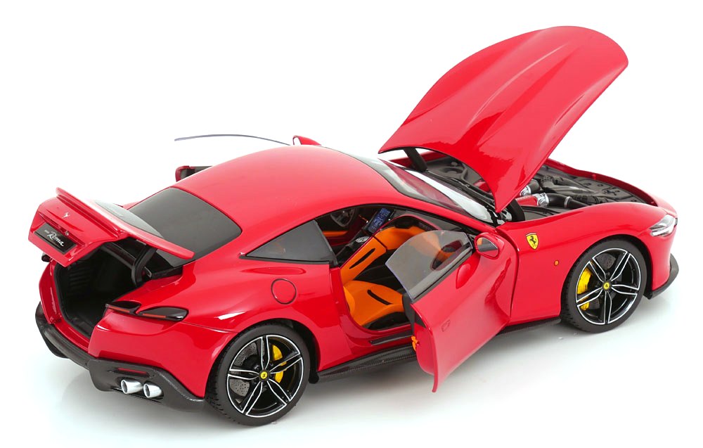 Ferrari Roma 2019 rosso Corsa 322 with Showcase 1:18 Polistil