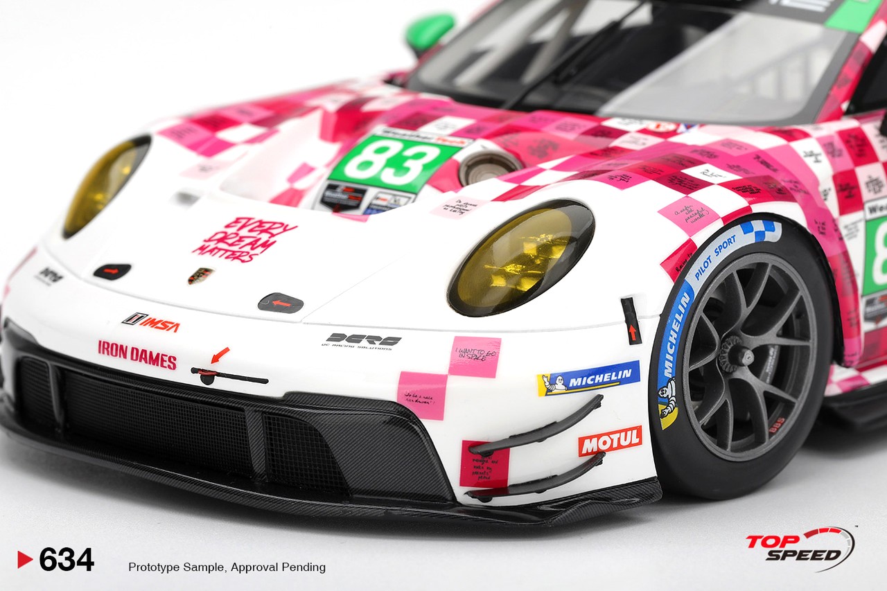 Porsche 911 992 GT3 #83 Gatting/Bovy/Frey/Gaillard Iron Dames 24H Daytona 2025 1:18 TopSpeed Models